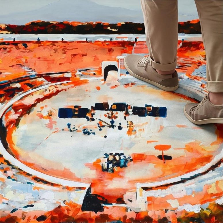 Pink Floyd Rug - This is where the magic happens Pink Floyd in Pompeii Painting
