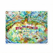 Pink Floyd Sticker - Pink Floyd in concert at Pompeii Watercolor