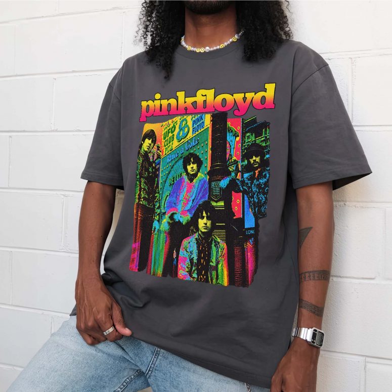 Pink Floyd Shirt - Psychedelic Colors Members