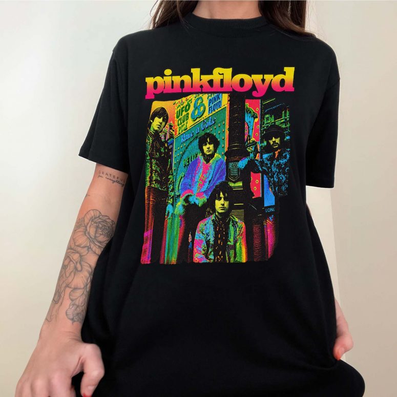 Pink Floyd Shirt - Psychedelic Colors Members