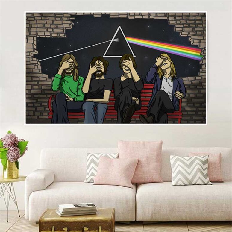 Pink Floyd Facepalm Canvas