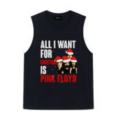 All I Want For Christmas Is Pink Floyd Front Tank Black - OtherBrick