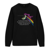 All Your Life Will Ever Be Pink Floyd Breathe Lyric Front Longsleeve Black - OtherBrick