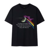 All Your Life Will Ever Be Pink Floyd Breathe Lyric Front Tshirt Black - OtherBrick