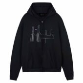Animals Album Inflatable Flying Pigs Front Hoodie Black - OtherBrick