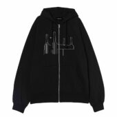 Animals Album Inflatable Flying Pigs Front Ziphoodie Black - OtherBrick