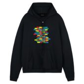 Another Brick In The Wall Pink Floyd Front Hoodie Black - OtherBrick