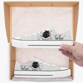 Another Brick In The Wall 3d Pink Floyd Low Top Retro Canvas Shoes Mockup - OtherBrick