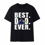 Best Dad Ever Dark Side Of The Moon Front Tshirt Black - OtherBrick