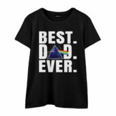 Best Dad Ever Dark Side Of The Moon Front Wtee Black - OtherBrick