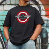 Captain Autism Dark Side Of The Moon Front Shirt Man Black - OtherBrick