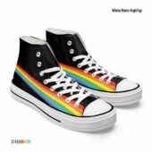 Dark Side Of The Moon Rainbow Prism - Pink Floyd Canvas Shoes