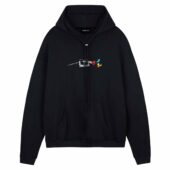 Dark Side Of The Reading Rainbow Pink Floyd Front Hoodie Black - OtherBrick