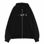 Dark Side Of The Reading Rainbow Pink Floyd Front Ziphoodie Black - OtherBrick