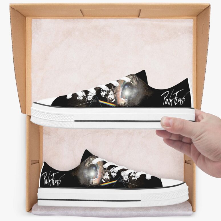 Dark Side Of the Moon - The Wall Screaming Face - Pink Floyd Canvas Shoes Dark Side Of the Moon - The Wall Screaming Face - Pink Floyd Canvas Shoes