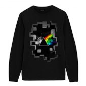 Dark Side Of The Moon Galaxy Break Wall Front Longsleeve Black - OtherBrick
