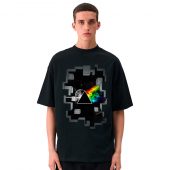 Dark Side Of The Moon Galaxy Break Wall Front Shirt Man Black 1 - OtherBrick