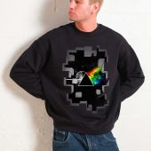 Dark Side Of The Moon Galaxy Break Wall Frontsweater Man Black - OtherBrick