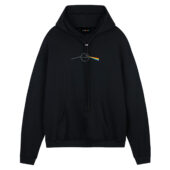 Dark Side Of The Death Star Front Hoodie Black - OtherBrick