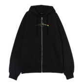 Dark Side Of The Death Star Front Ziphoodie Black - OtherBrick
