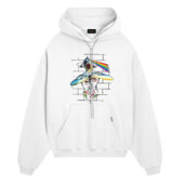 Division Bell 1994 Meets The Dark Side Of The Wall Front Hoodie White - OtherBrick