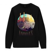 Dog Pig Sheep Animals Art Front Longsleeve Black - OtherBrick