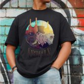 Dog Pig Sheep Animals Art Front Shirt Man Black - OtherBrick