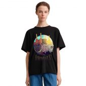 Dog Pig Sheep Animals Art Front Shirt Woman Black 1 - OtherBrick