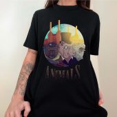 Dog Pig Sheep Animals Art Front Shirt Woman Black - OtherBrick