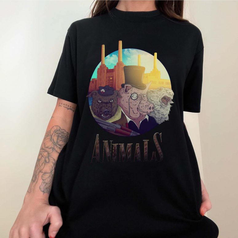 Dog Pig Sheep Animals Art Shirt