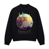 Dog Pig Sheep Animals Art Front Sweatshirt Black - OtherBrick