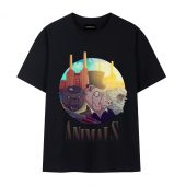Dog Pig Sheep Animals Art Front Tshirt Black - OtherBrick