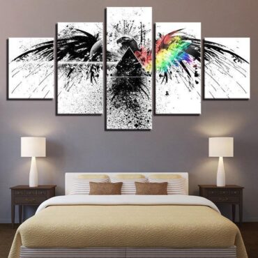 Eagle Dark Side Of The Moon Wall Art Pink Floyd Canvas