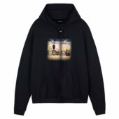 Floyd On Simpsons Back Art Front Hoodie Black - OtherBrick