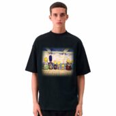 Floyd On Simpsons Back Art Front Shirt Man Black 1 - OtherBrick
