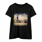 Floyd On Simpsons Back Art Front Wtee Black - OtherBrick