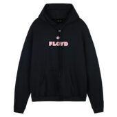 Floyd In Pink Front Hoodie Black - OtherBrick