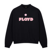 Floyd In Pink Front Sweatshirt Black - OtherBrick