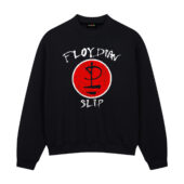 Floydian Slip Pink Floyd Front Sweatshirt Black - OtherBrick