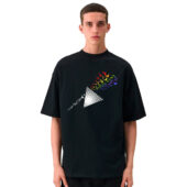 Flying Bird Dark Side Of The Moon Front Shirt Man Black - OtherBrick