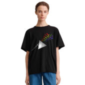 Flying Bird Dark Side Of The Moon Front Shirt Woman Black - OtherBrick