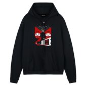 Follow The Worms The Wall Pink Floyd Front Hoodie Black - OtherBrick