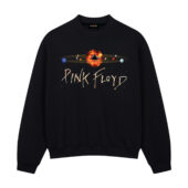 Galaxy Pink Floyd Front Sweatshirt Black - OtherBrick