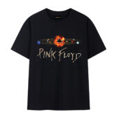 Galaxy Pink Floyd Front Tshirt Black - OtherBrick