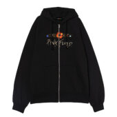 Galaxy Pink Floyd Front Ziphoodie Black - OtherBrick