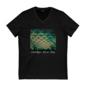 Goodbye Blue Sky Pink Floyd Front Vneck Black - OtherBrick