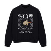 Hey You Out There In Front Sweatshirt Black - OtherBrick