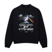 How Wish You Were Here Front Sweatshirt Black - OtherBrick
