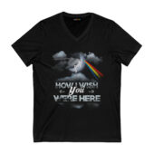 How Wish You Were Here Front Vneck Black - OtherBrick