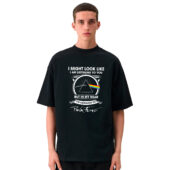 I Might Look Like I'am Listening To You Pink Floyd Front Shirt Man Black - OtherBrick